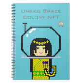 Carnet Umeko Space Colony NFT #35 Haname notebook ノートブック (Devant)