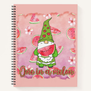 Carnet Un à Melon Green Gnome & Watermelon