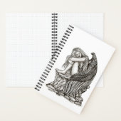 Carnet Un ange endormi sur la pierre (À l'intérieur)