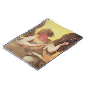 Carnet Un ange tenant un flacon en verre (Côté gauche)