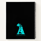 Carnet Un Angel endormi, Noir et Vert Design (Dos)