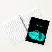 Carnet Un Angel endormi, Noir et Vert Design (Intérieur)