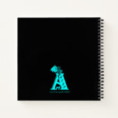Carnet Un Angel endormi, Noir et Vert Design (Dos)