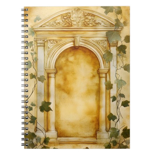 Carnet Un arc de pierre orné dans un style antique, (Devant)