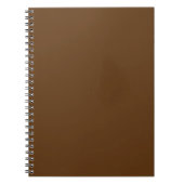 Carnet un arrière - plan marron avec une bordure blanche_ (Devant)