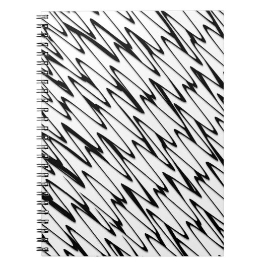 Carnet Un art moderne Abstrait de ligne énergétique (Devant)