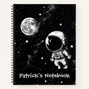 Carnet Un Astronaut Amusant Dans L'Espace