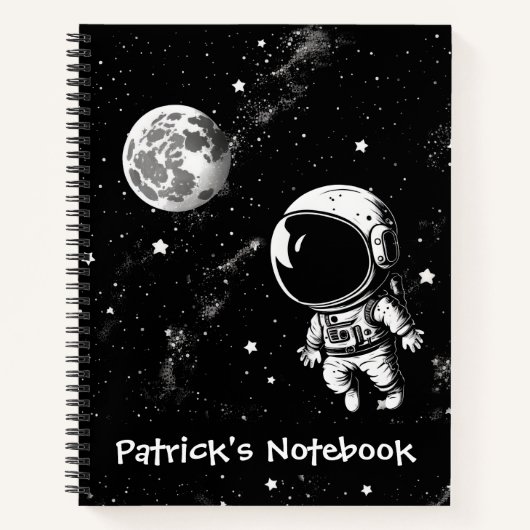Carnet Un Astronaut Amusant Dans L'Espace (Devant)