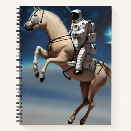 Carnet Un astronaute à cheval dans l'espace  (Devant)