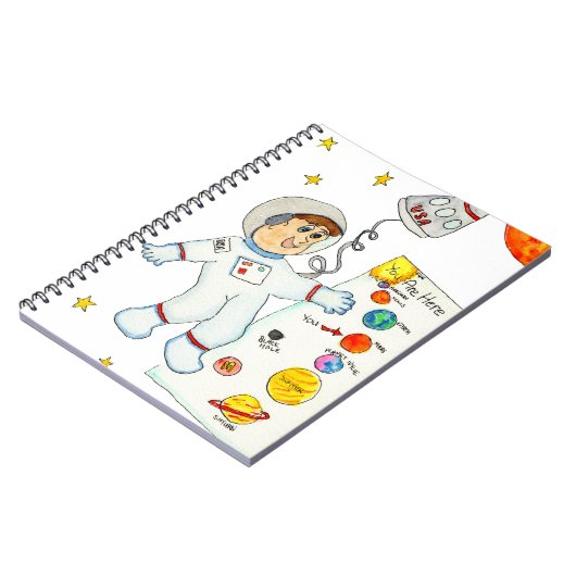 Carnet Un astronaute à la recherche de directions (Côté gauche)