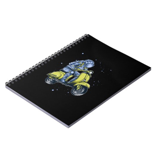 Carnet Un astronaute en scooter dans l'espace (Côté gauche)