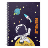 Carnet Un astronaute spatial flotte dans l'espace (Devant)