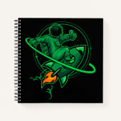 Carnet Un Astronaute Sur Une Fusée Autour De Saturn Artwo (Devant)