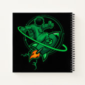 Carnet Un Astronaute Sur Une Fusée Autour De Saturn Artwo (Dos)