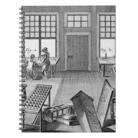 Carnet Un atelier des inlayer de meubles, du 'Encyclop (Devant)