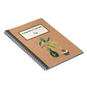 Carnet Un Avocado sur une branche Composition personnalis (Côté Droit)