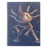 Carnet Un axolotl mignon dans l'eau (Devant)