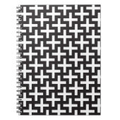 Carnet Un b&w modèle fait avec "plus" le signe (Devant)