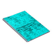 Carnet Un bleu turquoise grinçant sans couleur. Éléments (Côté Droit)