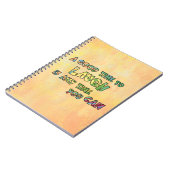 Carnet UN BON TiME POUR RIRE C'EST ANy TiME YOU CAN (Côté gauche)