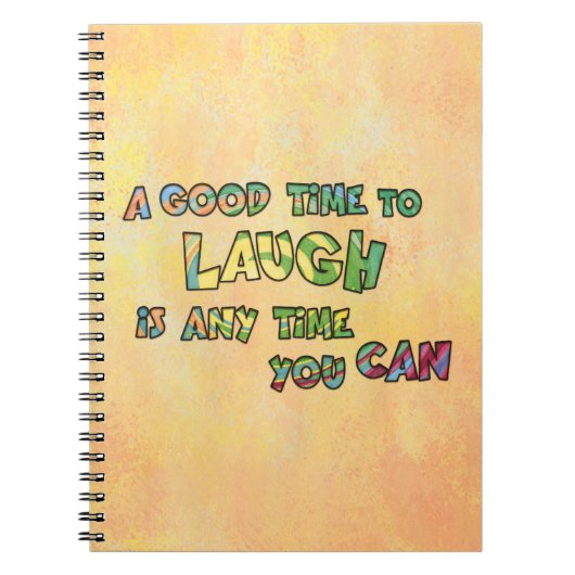 Carnet UN BON TiME POUR RIRE C'EST ANy TiME YOU CAN (Devant)