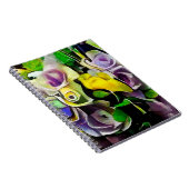 Carnet Un bouquet de belles fleurs dans un style moderne (Côté Droit)