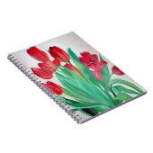 Carnet Un bouquet de tulipes rouges (Côté Droit)