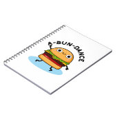 Carnet Un-bun-dance Burger Pun drôle dansant (Côté gauche)