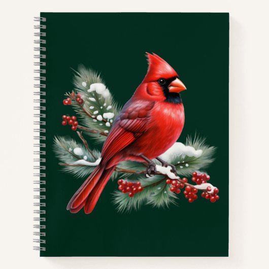 Carnet Un cardinal rouge (Devant)