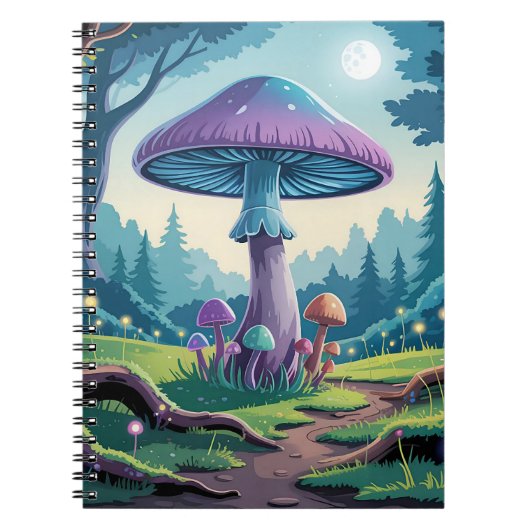 Carnet Un champignon violet (Devant)
