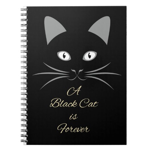 Carnet Un chat noir est Forever (Devant)
