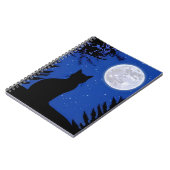 Carnet Un chat qui regarde à la Pleine lune (Côté gauche)