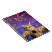 Carnet Un chat Tabby Rouge prend un selfie dans l'espace (Côté Droit)