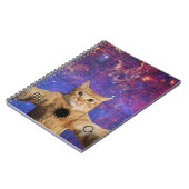 Carnet Un chat Tabby Rouge prend un selfie dans l'espace (Côté gauche)