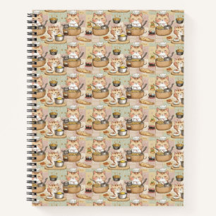 Carnet Un chats en chef motif mignon et transparent
