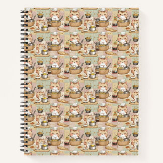 Carnet Un chats en chef motif mignon et transparent