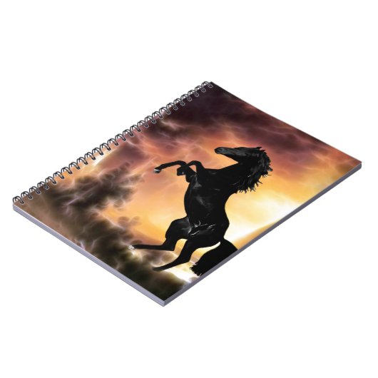 Carnet Un cheval de Stallion friésien (Côté gauche)