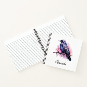 Carnet Un Corbeau noir sur une branche
