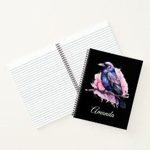 Carnet Un Corbeau noir sur une branche
