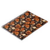 Carnet Un crâne et une série Rose 9 (Côté gauche)