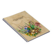 Carnet Un Crapaud Parmi Les Ordinateurs Portables Fleurs (Côté Droit)