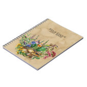 Carnet Un Crapaud Parmi Les Ordinateurs Portables Fleurs (Côté gauche)