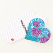 Carnet Un design textile dynamique avec violet et turq (Intérieur)