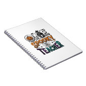 Carnet Un design vectoriel Halloween d'un professeur effr (Côté Droit)