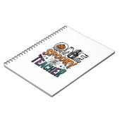 Carnet Un design vectoriel Halloween d'un professeur effr (Côté gauche)