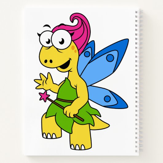 Carnet Un Dessin Fairysaur Dinosaur. (Dos)