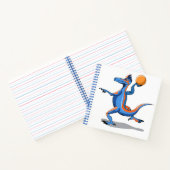 Carnet Un Dessin Iguanodon Jouant Au Basket-Ball. (Intérieur)