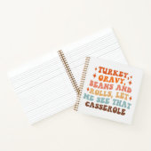 Carnet Un Dîner Rétro D'Action De Grâce (Intérieur)