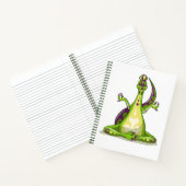 Carnet Un Dinosaure Iguanodon Qui Fait Du Yoga. (Intérieur)