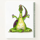 Carnet Un Dinosaure Iguanodon Qui Fait Du Yoga. (Dos)